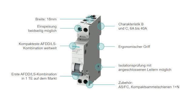 Siemens Brandschutz- und Leitungsschutzschalter